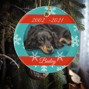 Weihnachts-Feiertags-Haustier-Hund-Katze-Andenken Keramik Ornament