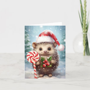 Weihnachts-Feiertags-Igel Feiertagskarte