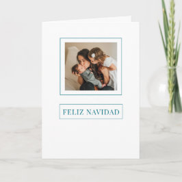 Weihnachts-Feliz navidad Minimalistisch-Urlaub-Fot Feiertagskarte