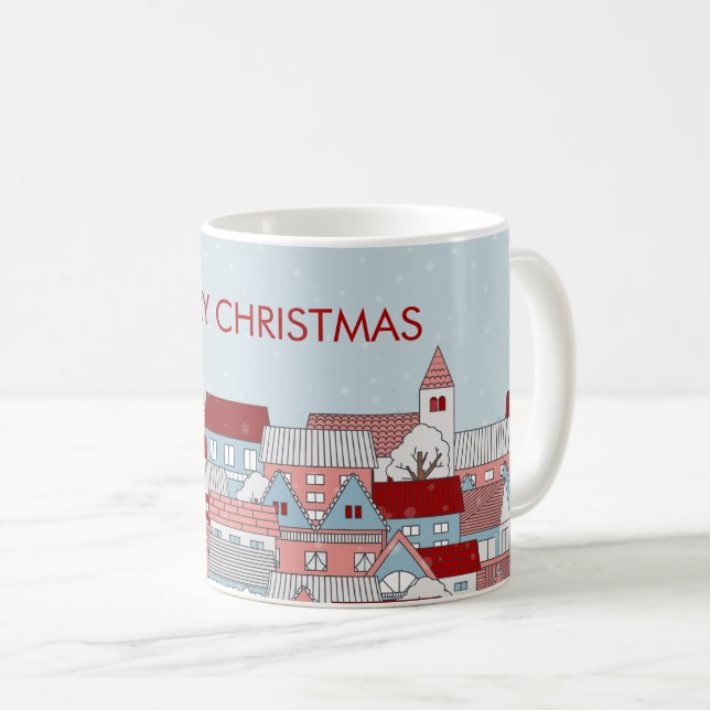 Weihnachts-Feriendorf Tasse Kaffee (VorderseiteRechts)