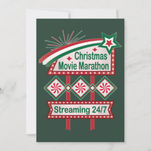 Weihnachts-Film Marathon Retro Marquee Festival Einladung