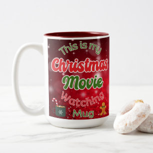 Weihnachts-Film Tasse, Weihnachts-Tasse Zweifarbige Tasse