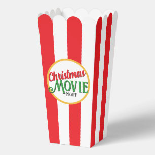 Weihnachts-Filmabend Popcorn Box Geschenkschachtel