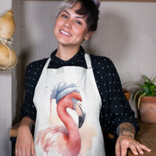 Weihnachts-Flamingo, anpassbar Schürze