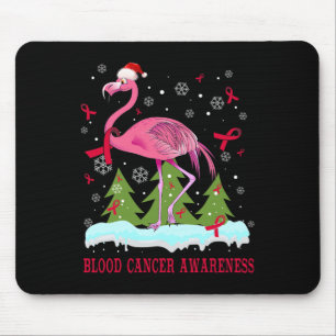Weihnachts Flamingo Blutkrebs Bewusstsein Geschenk Mousepad