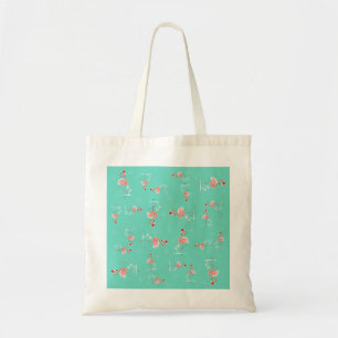 Weihnachts-Flamingo-Drehung Tragetasche