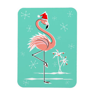 Weihnachts-Flamingo-Magnet flexibel Magnet