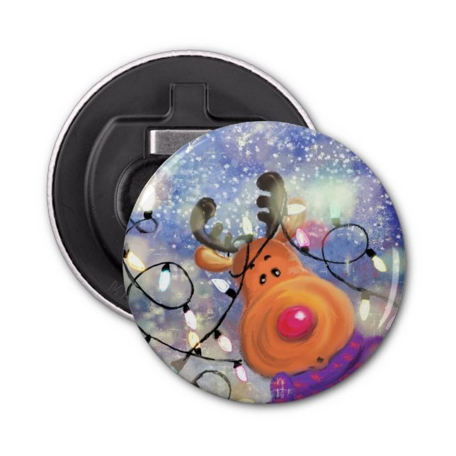 Weihnachts-Flaschenöffner-Geschenk mit Happy Renti Flaschenöffner (Vorderseite)