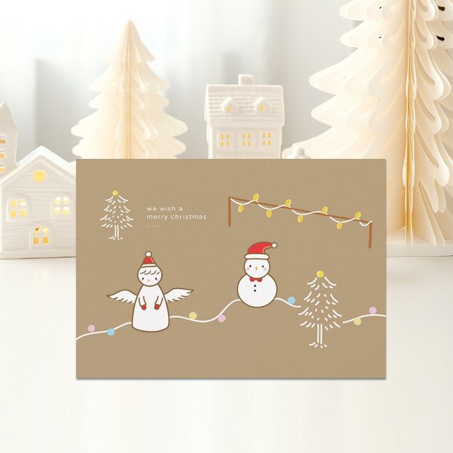 Weihnachts-Flat-Grußkarte Feiertagskarte (Von Creator hochgeladen)