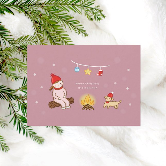 Weihnachts-Flat-Grußkarte Feiertagskarte (Von Creator hochgeladen)