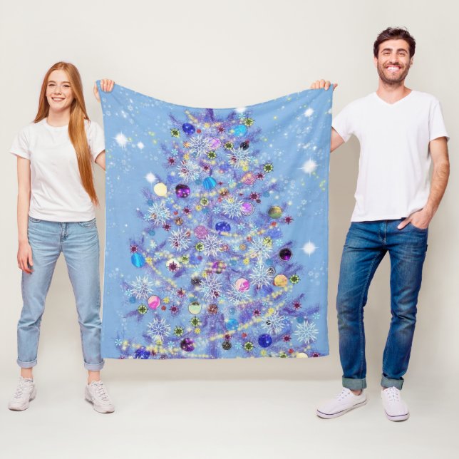 Weihnachts Fleece Blanket Schöner Weihnachtsbaum (Beispiel)