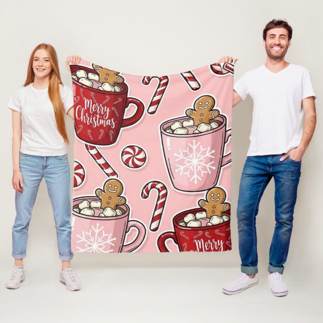 Weihnachts-Fleece-Decke Fleecedecke (Beispiel)
