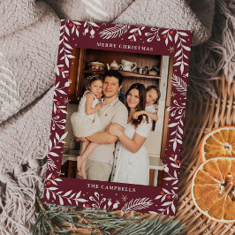 Weihnachts-Folklorekarte Foto Einladung