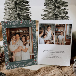 Weihnachts-Folklorekarte Foto Einladung