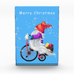 Weihnachts-Foto Blockgnade mit Bike und Geschenken Fotoblock