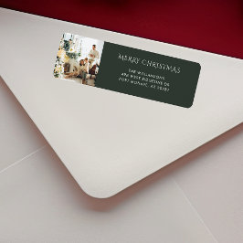 Weihnachts-Foto Elegante Rücksendeadresse