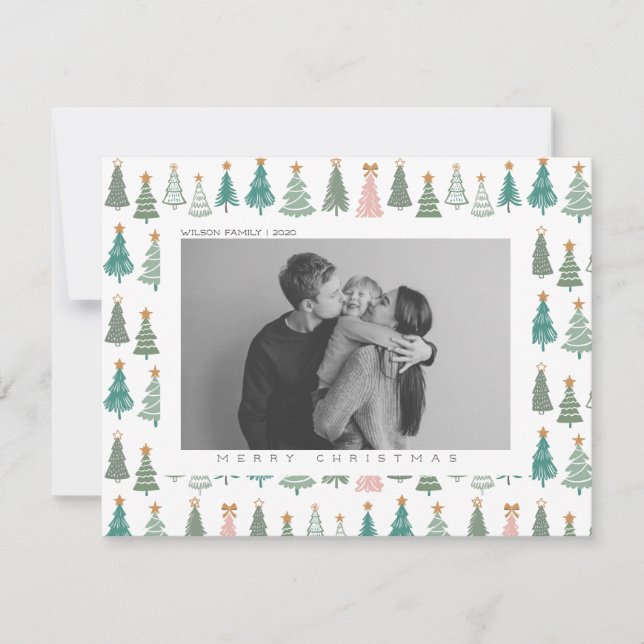 Weihnachts-Foto Feiertagskarte (Vorderseite)