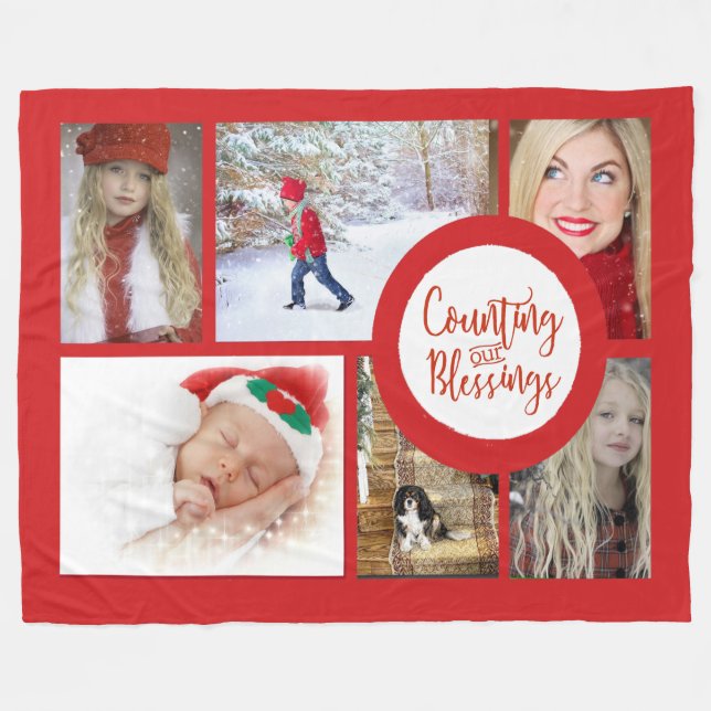 Weihnachts-Foto Fleece Blanket (Vorderseite (Horizontal))