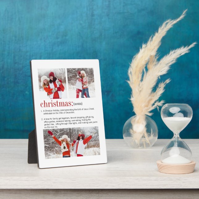 Weihnachts-Foto Fotoplatte (Seite)