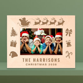 Weihnachts-Foto Geätzte Rahmen