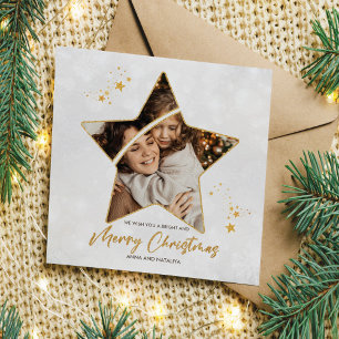 Weihnachts-Foto-Grußkarte Einladung