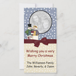 Weihnachts-Foto-Grußkarte Feiertagskarte