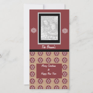 Weihnachts-Foto-Grußkarte Feiertagskarte