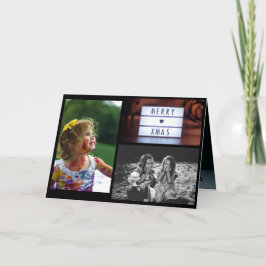 Weihnachts-Foto-Grußkarte Feiertagskarte