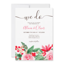 Weihnachts-Foto-Initialen Hochzeit