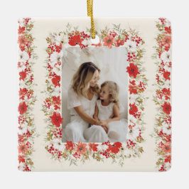 Weihnachts Foto Name Jahr Datum Achtung Tradition Keramikornament