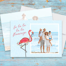 Weihnachts-Foto Niedlich Beach Pink Tropischer Fla