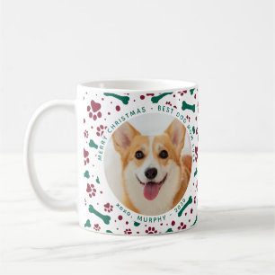 Weihnachts-Foto-Paw-Prints Hunde-Mama Kaffeetasse
