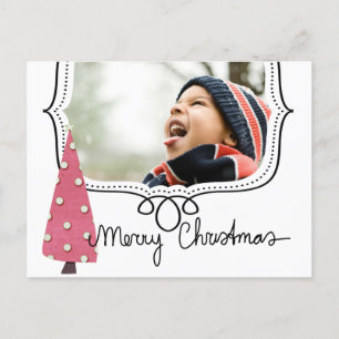 Weihnachts-Foto-Postkarte Feiertagspostkarte