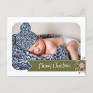 Weihnachts-Foto-Postkarten Feiertagspostkarte