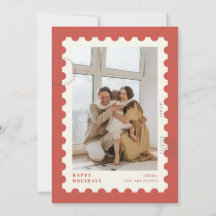 Weihnachts-Foto Rahmen mit Postage-Design