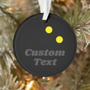 Weihnachts-Foto-Schmuckgeschenk für Squash-Spieler Ornament