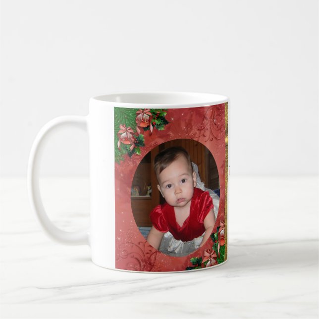 Weihnachts-Foto-Tasse Tasse (Links)