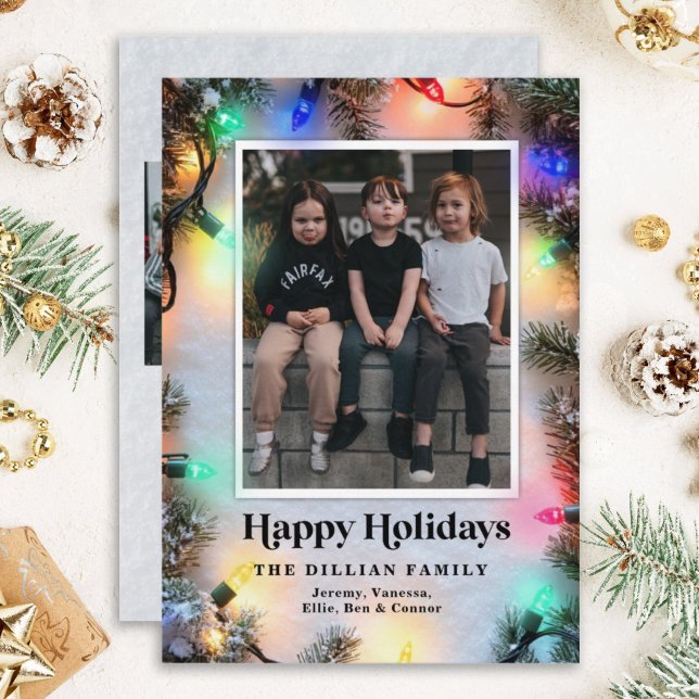 Weihnachts-Foto-Urlaubskarte Moderne Festspiele Feiertagskarte (Von Creator hochgeladen)