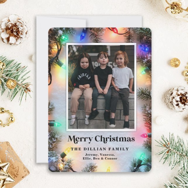 Weihnachts-Foto-Urlaubskarte Moderne Festspiele Feiertagskarte (Von Creator hochgeladen)