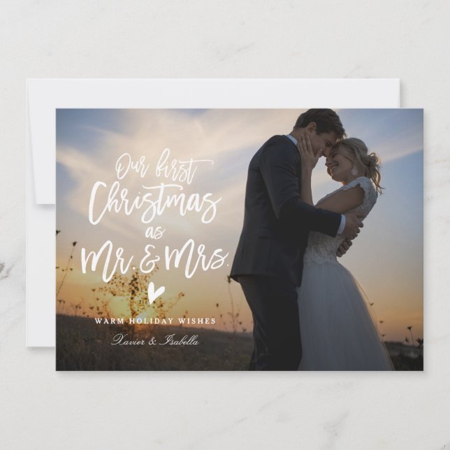 Weihnachts-Foto-Weihnachtsfotokarte Feiertagskarte (Vorderseite)