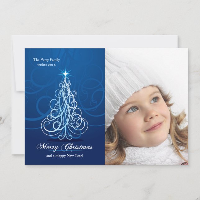 Weihnachts-Foto-Weihnachtskarte Feiertagskarte (Vorderseite)