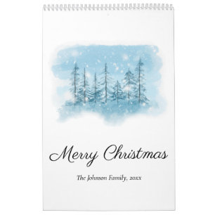 Weihnachts-Fotokalender für den schneebedeckten Wi Kalender