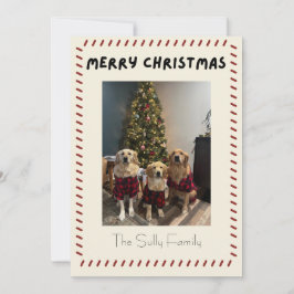 Weihnachts-Fotokarte Feiertagskarte