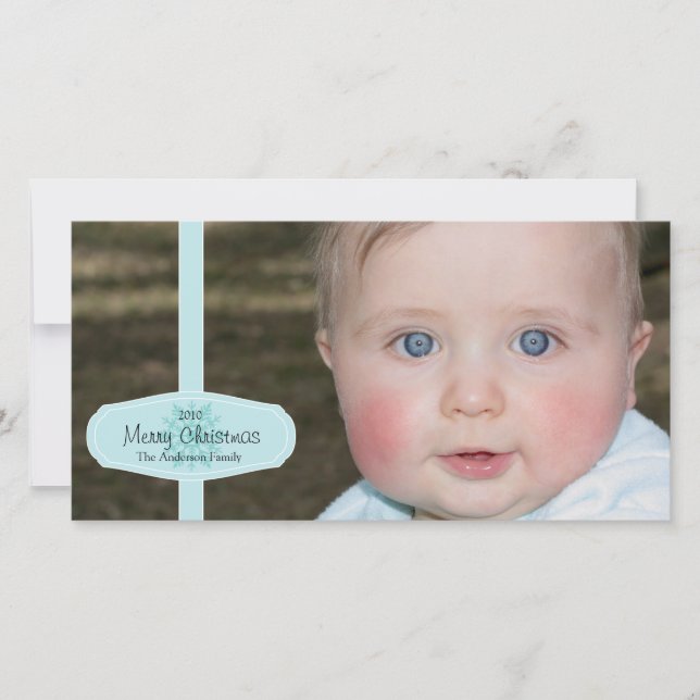 Weihnachts-Fotokarte Feiertagskarte (Vorderseite)