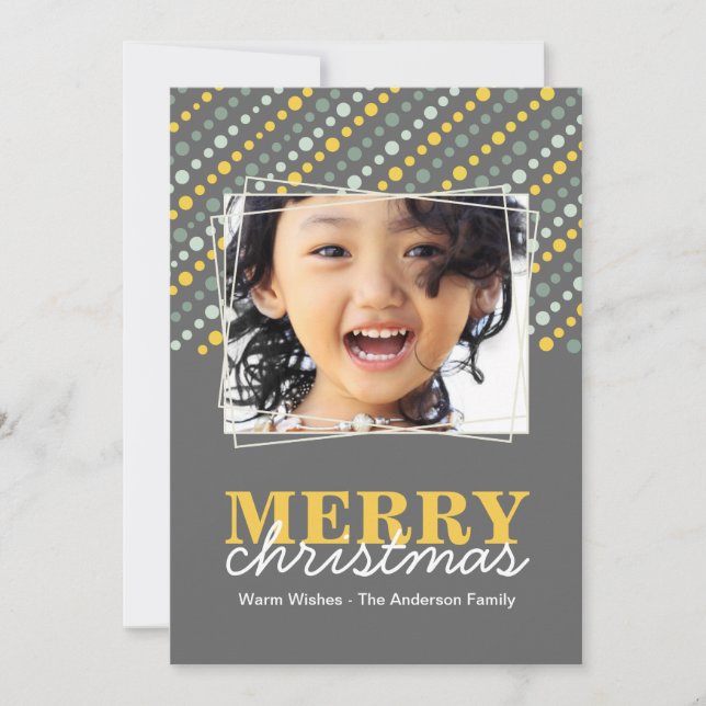 Weihnachts-Fotokarte Feiertagskarte (Vorderseite)