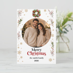 Weihnachts-Fotokarte   Frohe Weihnachten