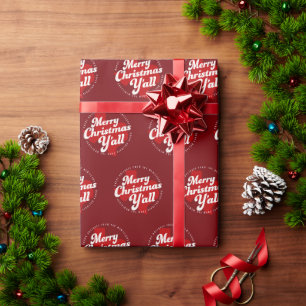 Weihnachts-Fotokarte *Frohe Weihnachten Euch Allen Geschenkpapier