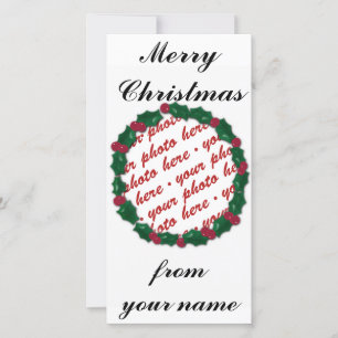 Weihnachts-Fotokarte oder Foto-Geschenk-Tag Feiertagskarte