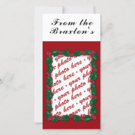 Weihnachts-Fotokarte oder Foto-Geschenk-Tag Feiertagskarte