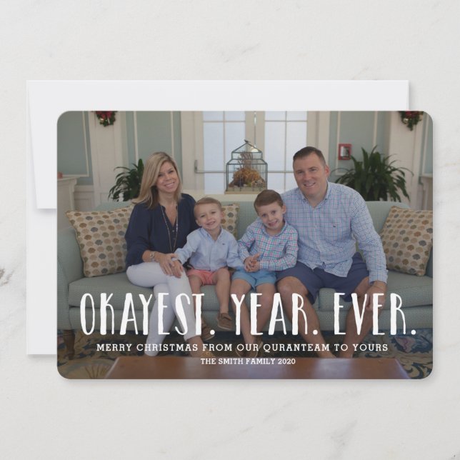 Weihnachts-Fotokarte Weihnachtskarte Sonnenbrand-P Einladung (Vorderseite)